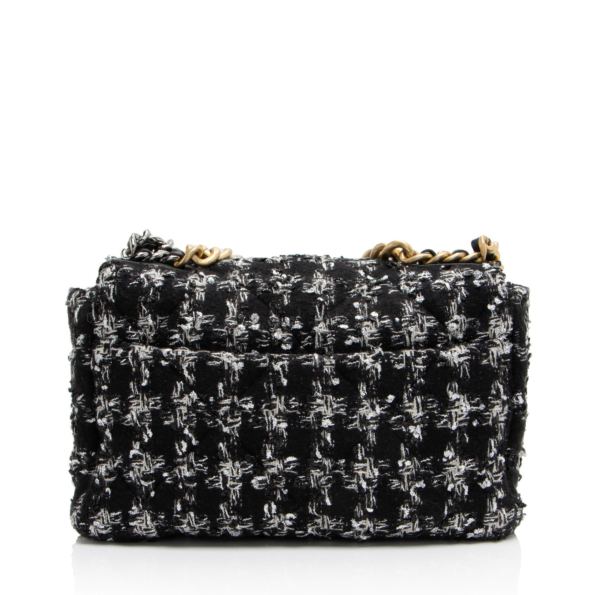 Chanel Tweed Houndstooth 19 Flap Shoulder Bag Shoulder Bag