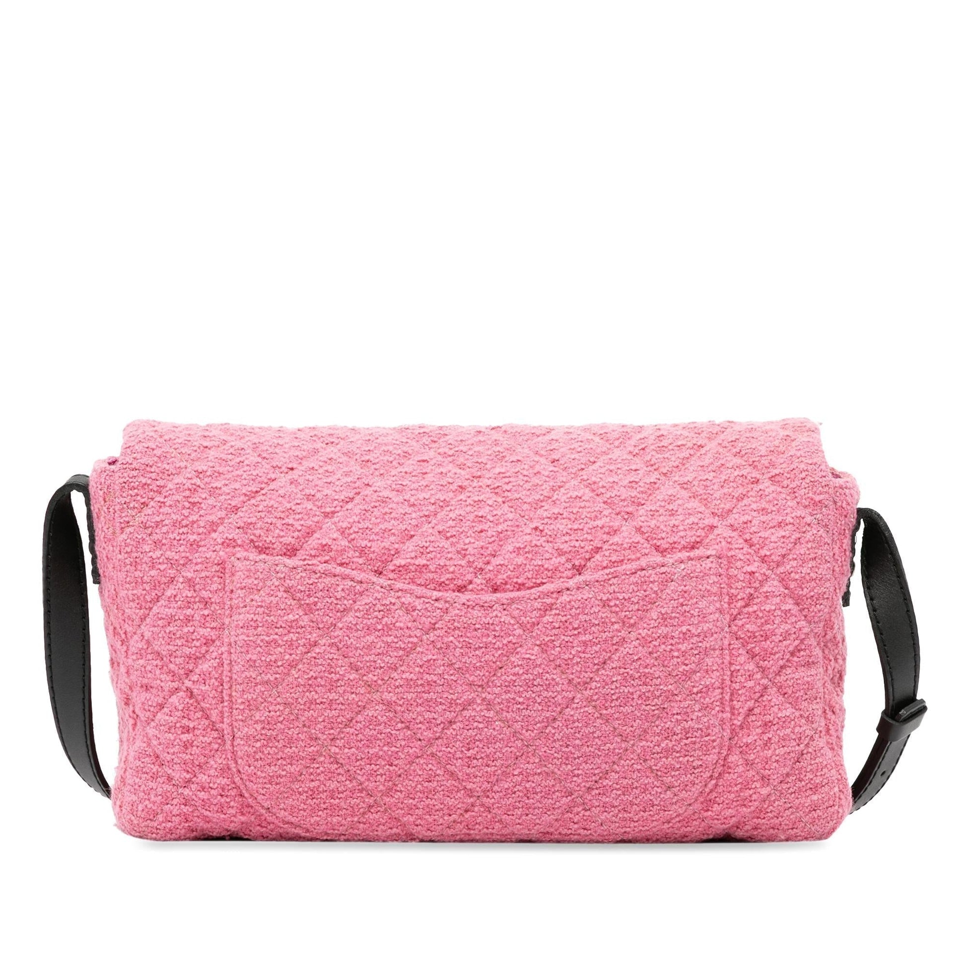 Chanel Tweed Mademoiselle SHG-PQp9XU Lock Crossbody Bag