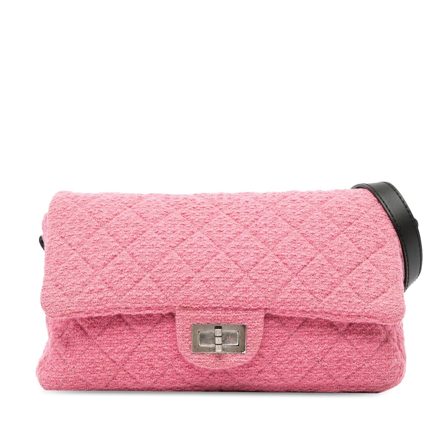 Chanel Tweed Mademoiselle SHG-PQp9XU Lock Crossbody Bag