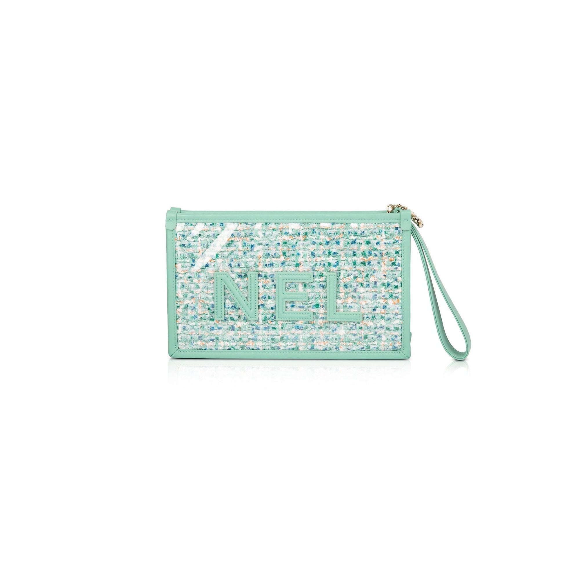 Chanel Tweed PVC Logo Travel Bag