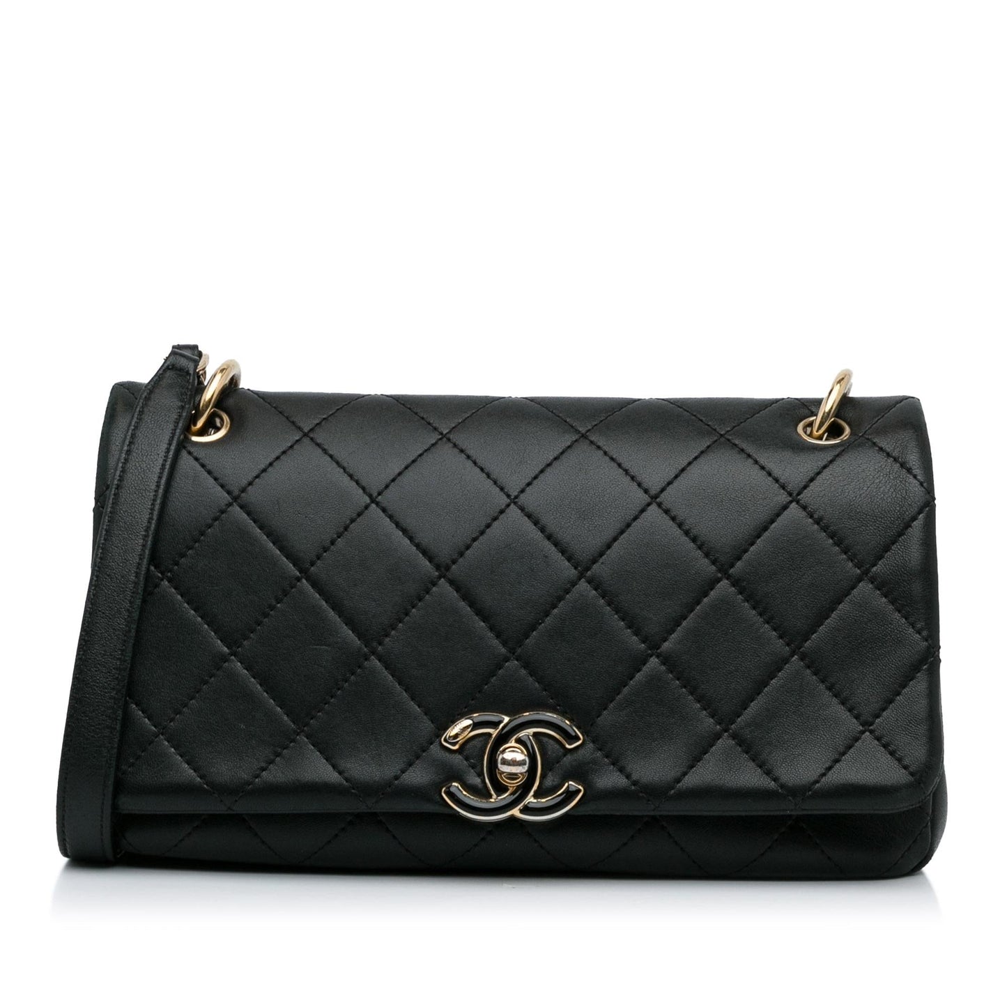 Chanel Twist Enamel CC Flap Shoulder Bag