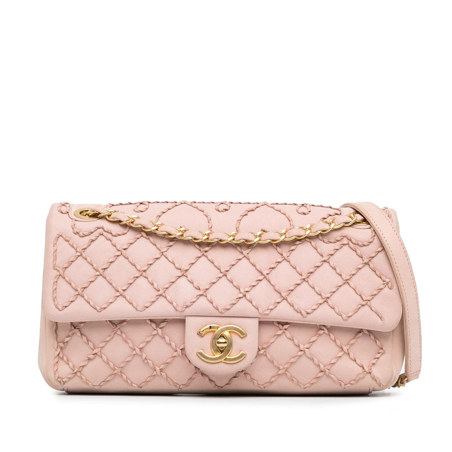 Chanel Twist Quilted Heart Flap SHG-uZx9EN Handbag