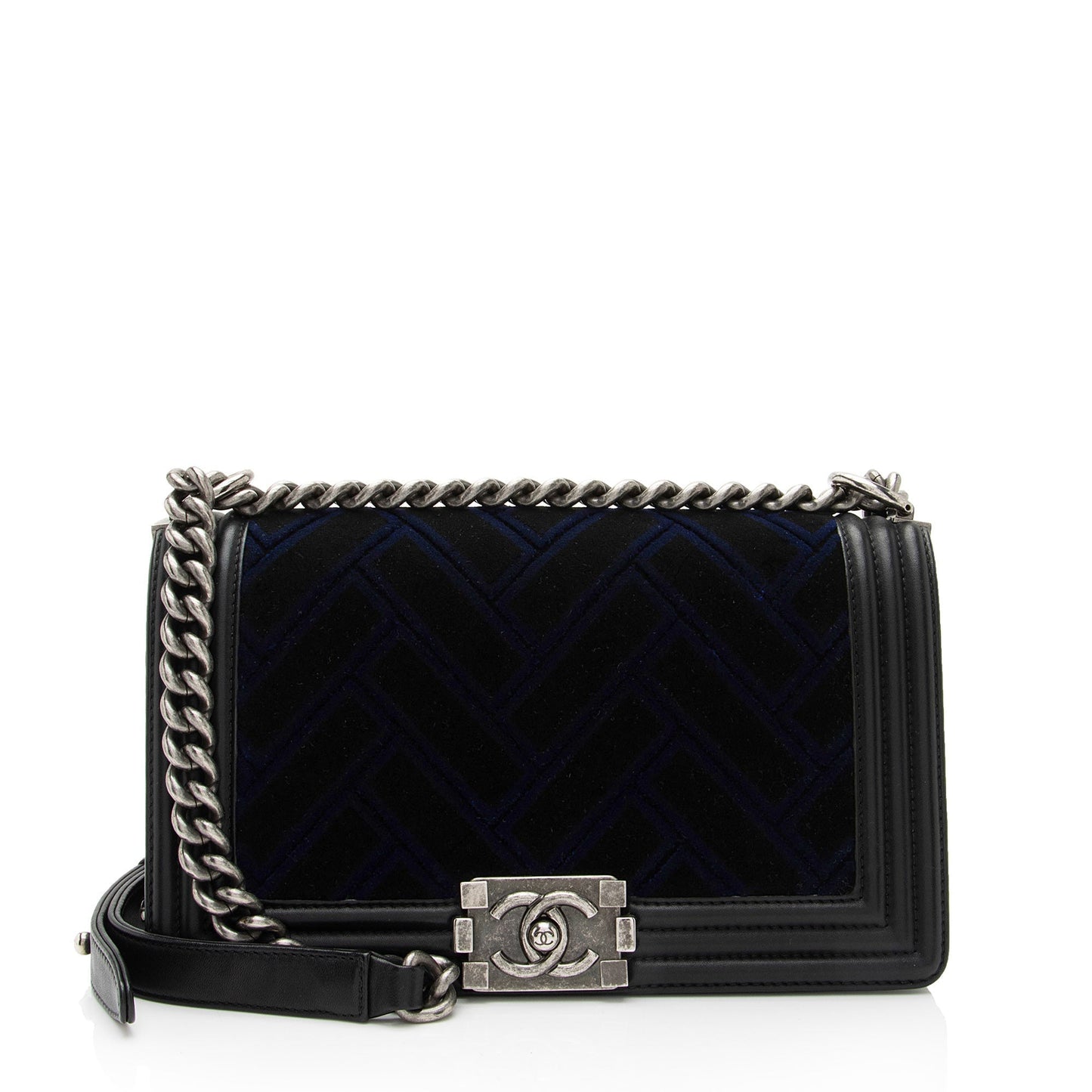 Chanel Velvet Quilted Old Boy SHF-yjKLJH Handbag