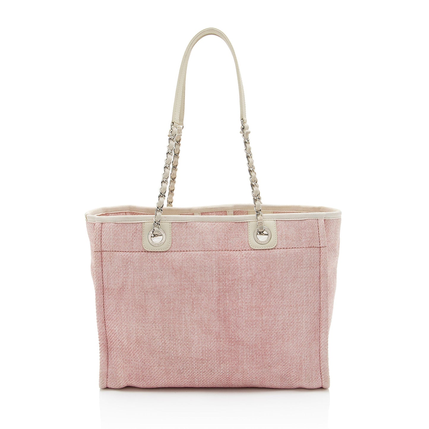Chanel Woven Straw Deauville Small Tote Bag
