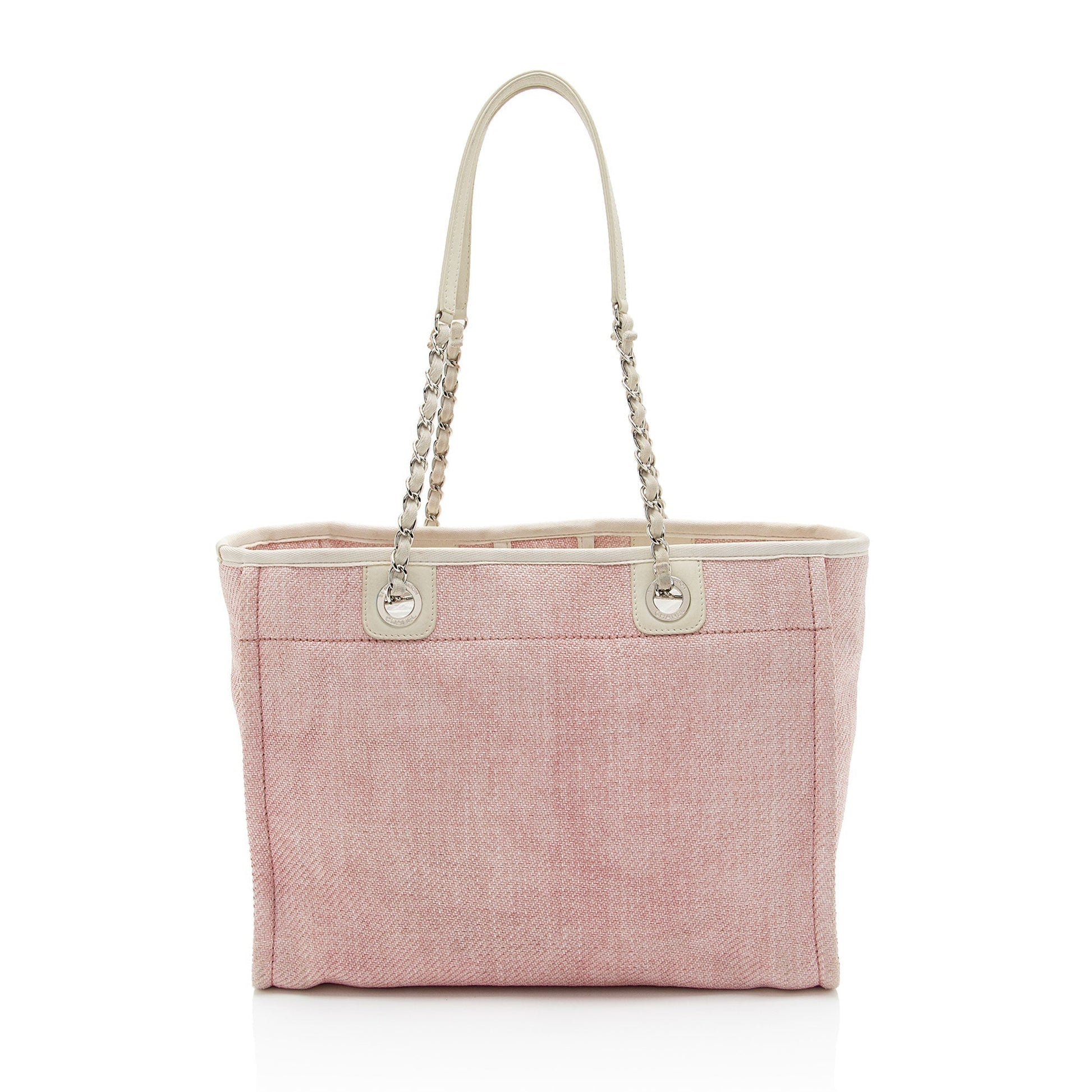 Chanel Woven Straw Deauville Small Tote Bag
