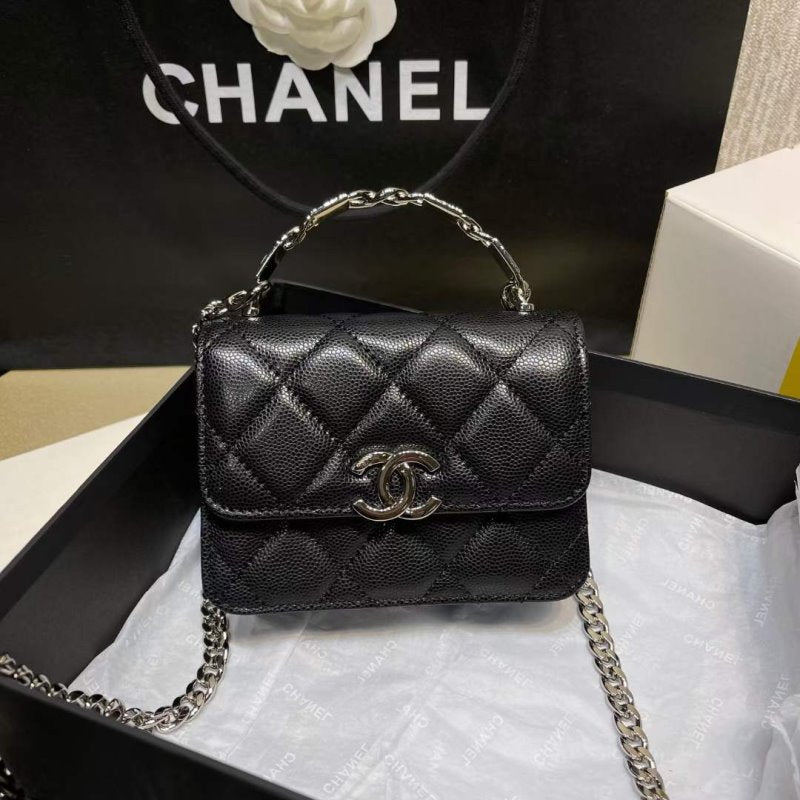 Chanel Enamel Handle Bag Handbag