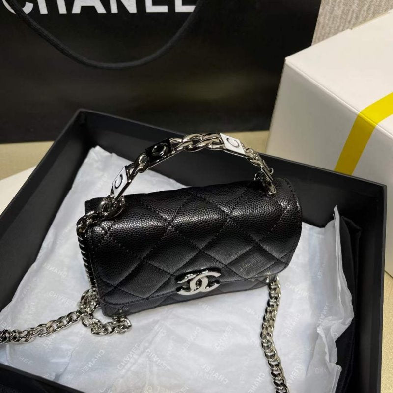 Chanel Enamel Handle Bag Handbag