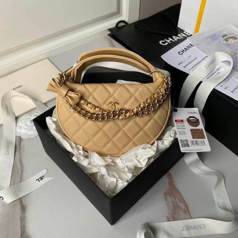 Chanel Round Hand Bag Handbag Bag Bg02771
