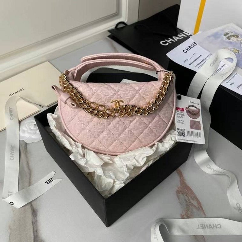 Chanel Round Hand Bag Handbag Bag Bg02772