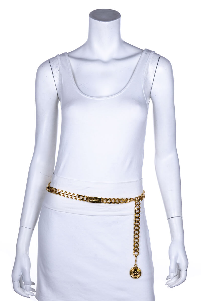 Chanel Gold Chain Link Belt