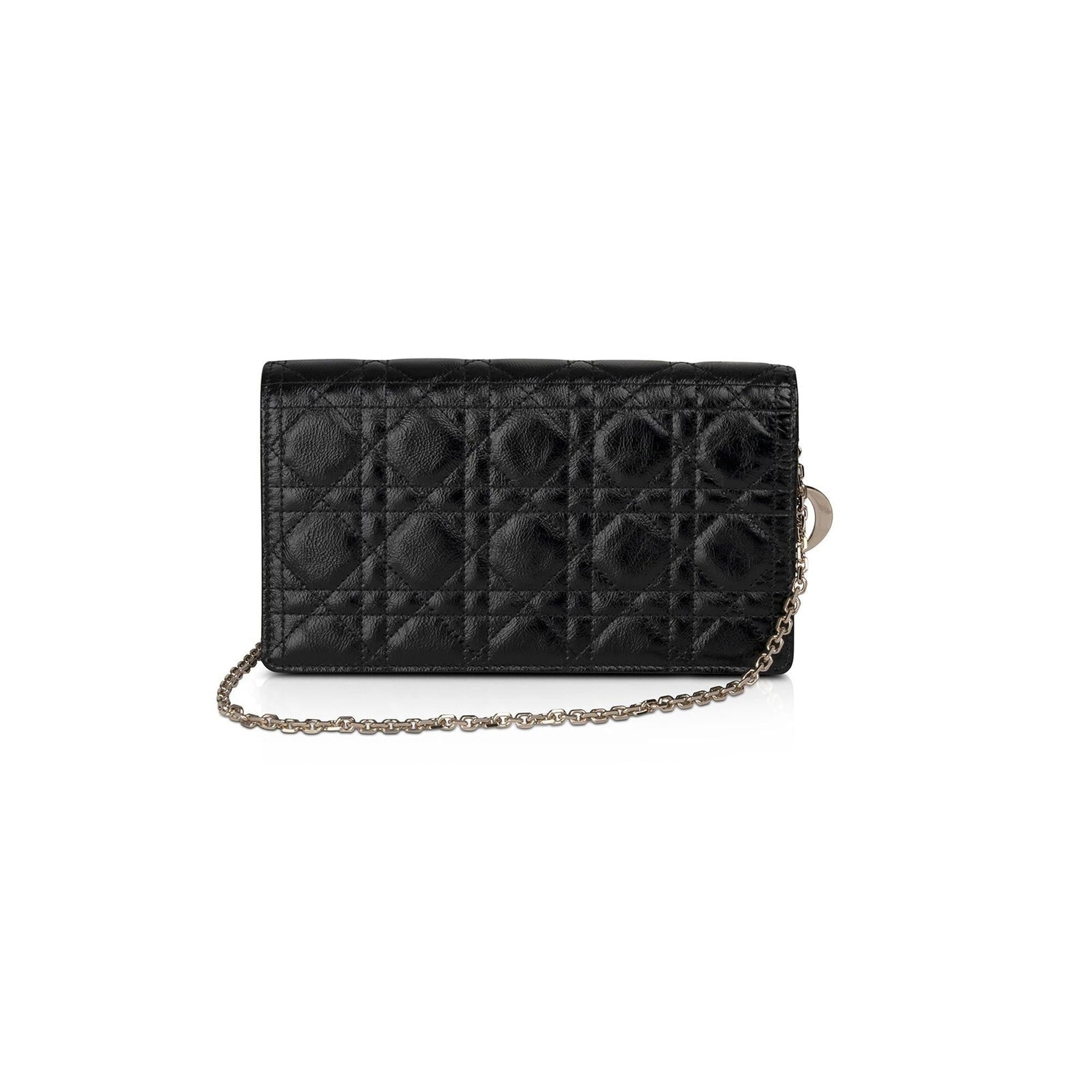 Dior Christian Lady Pouch With Handbag Chain Travel Bag