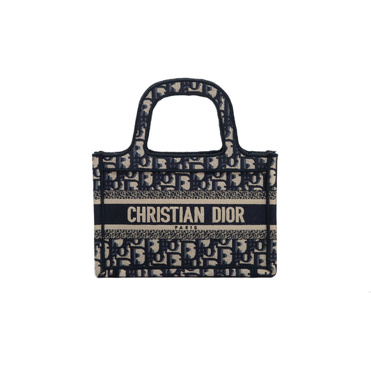 Dior Christian Oblique Book Tote Handbag Mini Tote Bag