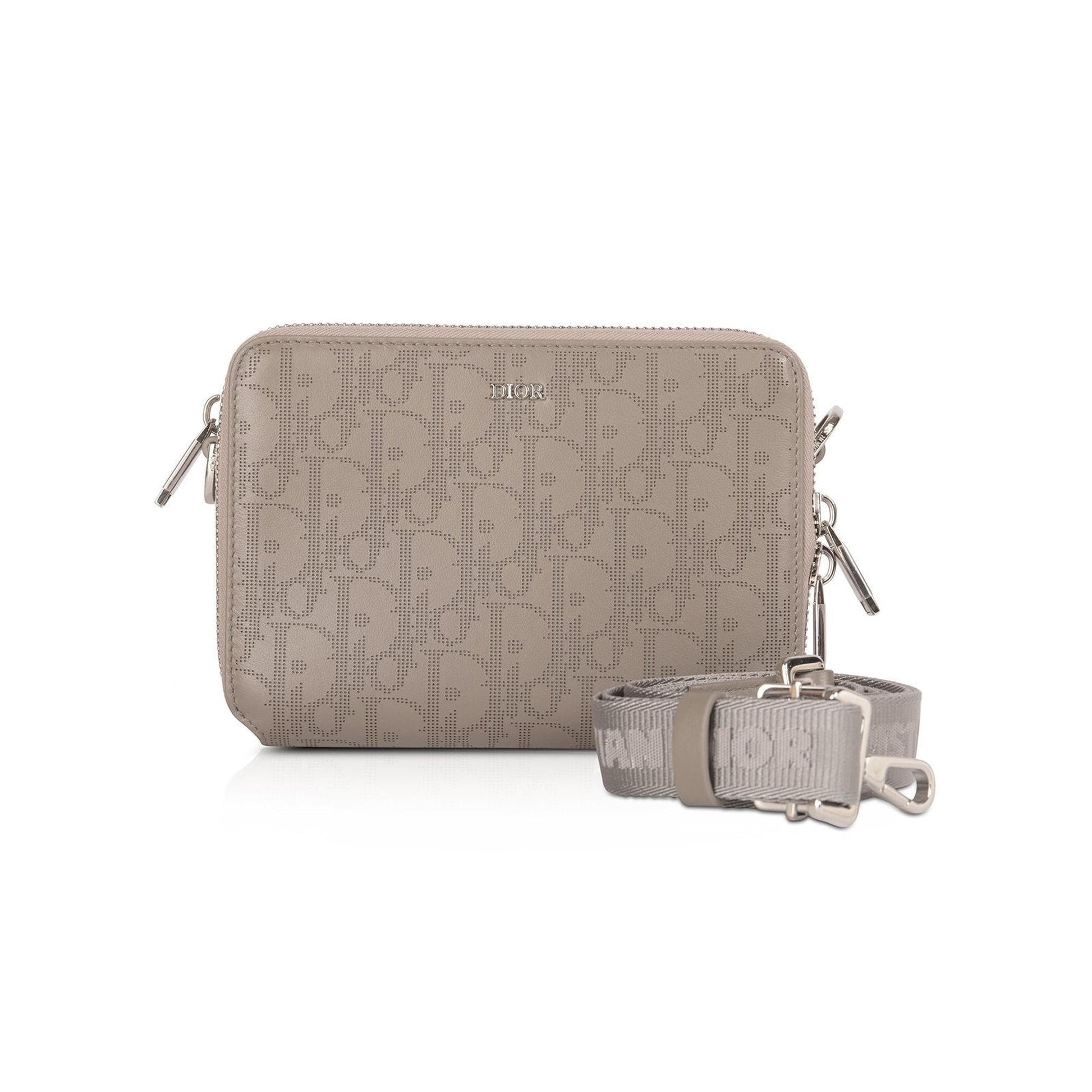 Dior Christian Oblique Pouch Handbag Travel Bag