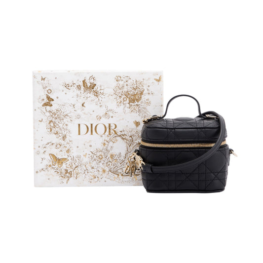 Dior Christian Micro Lady Vanity Case Handbag Travel Bag