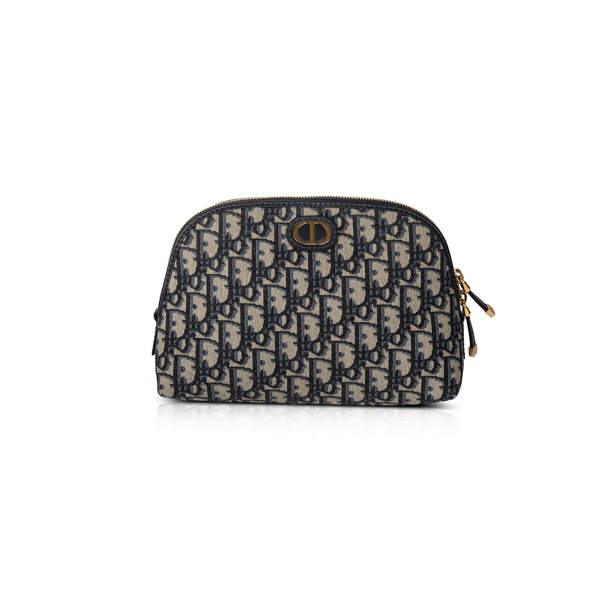 Dior Christian Oblique Montaigne Beauty Pouch Handbag Travel Bag