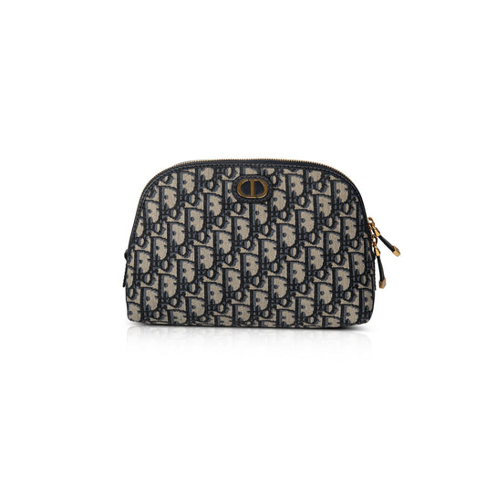 Dior Christian Oblique Montaigne Beauty Pouch Handbag Travel Bag