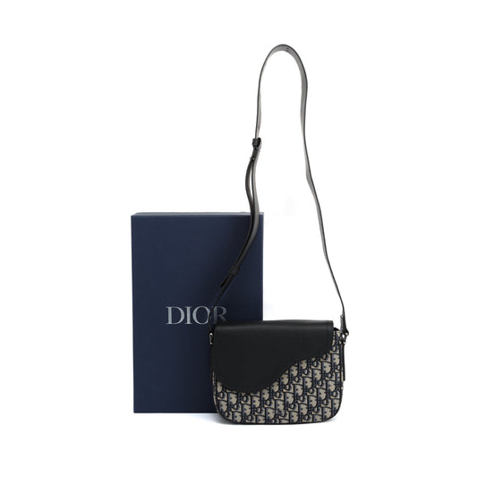 Dior Christian Oblique Saddle Messenger Bag Mini Travel Bag