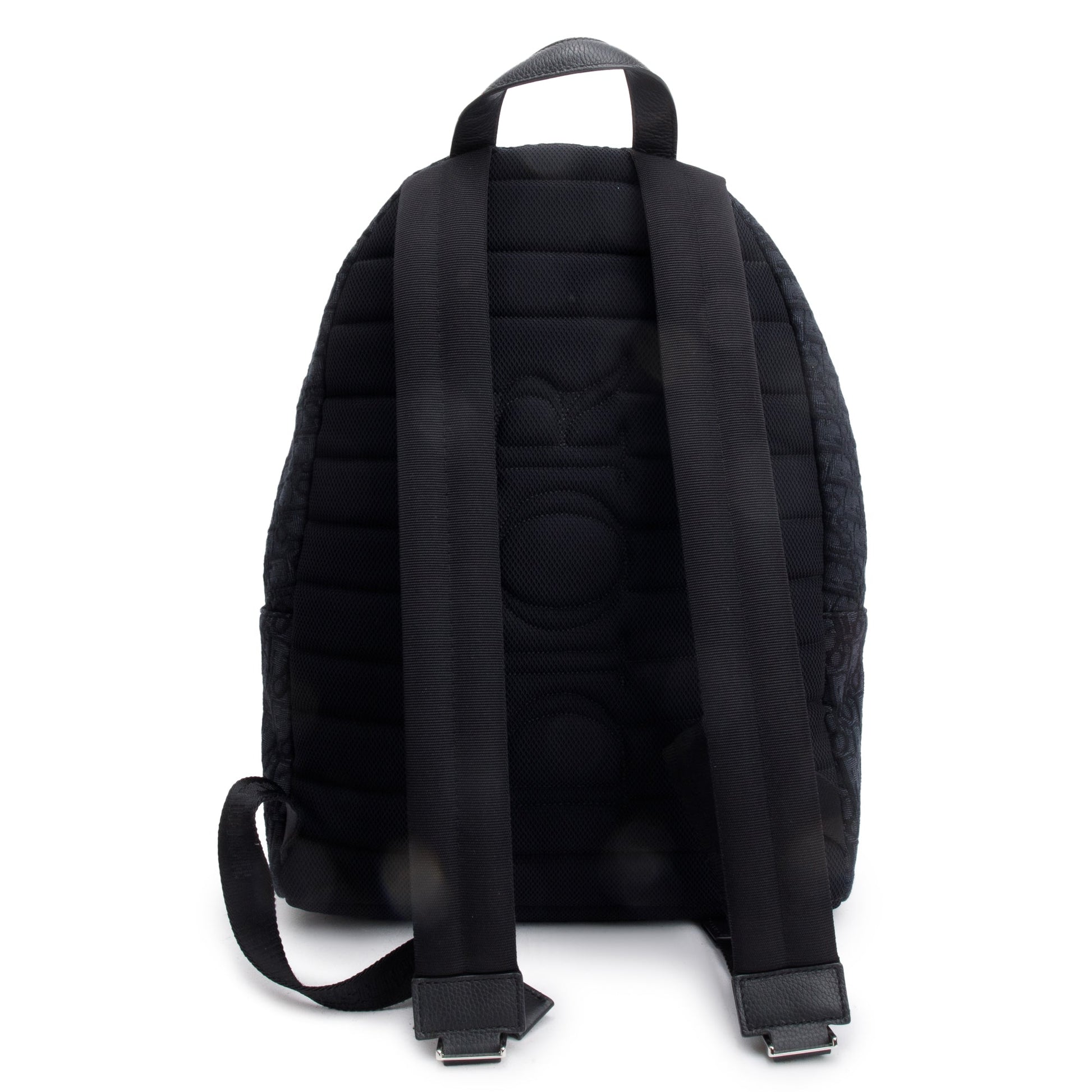 Dior Christian Oblique Jacquard Rider Backpack Handbag Black