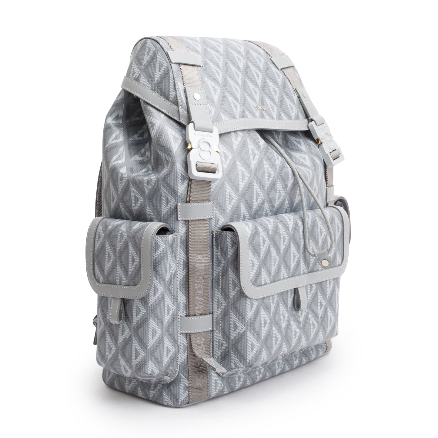 Dior Christian Grey Diamond Hit The Road Backpack Canvas