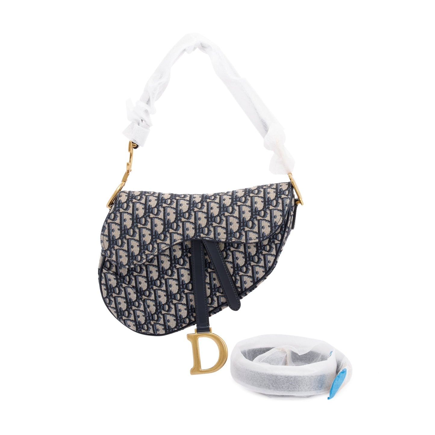 Dior Christian Oblique Saddle Bag Medium Travel Bag