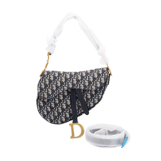 Dior Christian Oblique Saddle Bag Medium Travel Bag