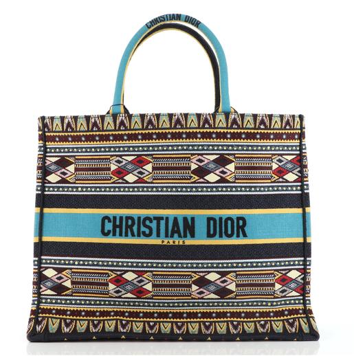 Dior Christian Multicolor Book Tote Handbag Tote Bag