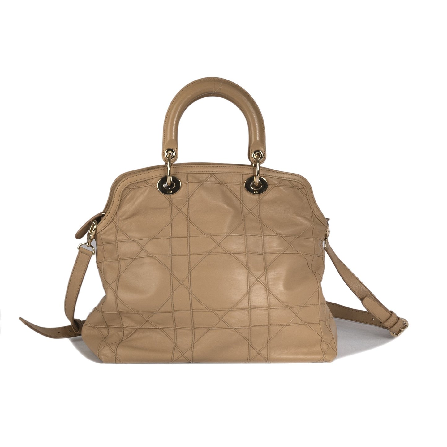 Dior Christian Cannage Granville Tote Handbag Tote Bag