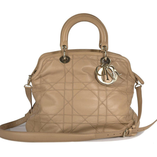 Dior Christian Cannage Granville Tote Handbag Tote Bag