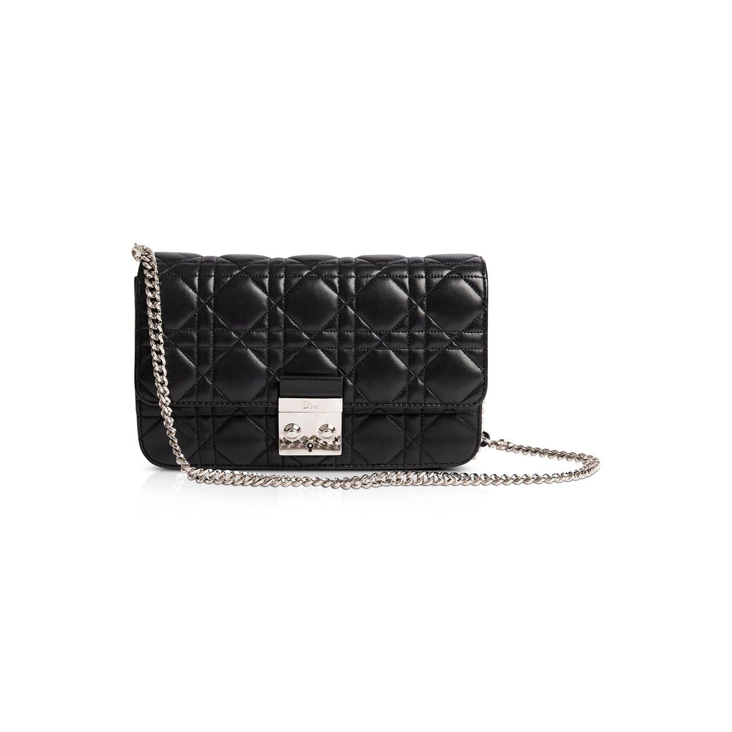 Dior Christian Cannage Lambskin Miss Promenade Pouch Handbag Travel Bag