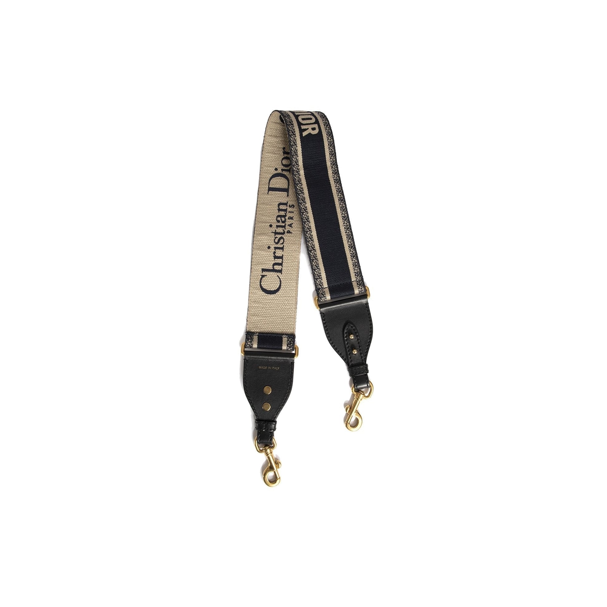 Dior Christian Embroidered Bag Strap Logo Travel Bag