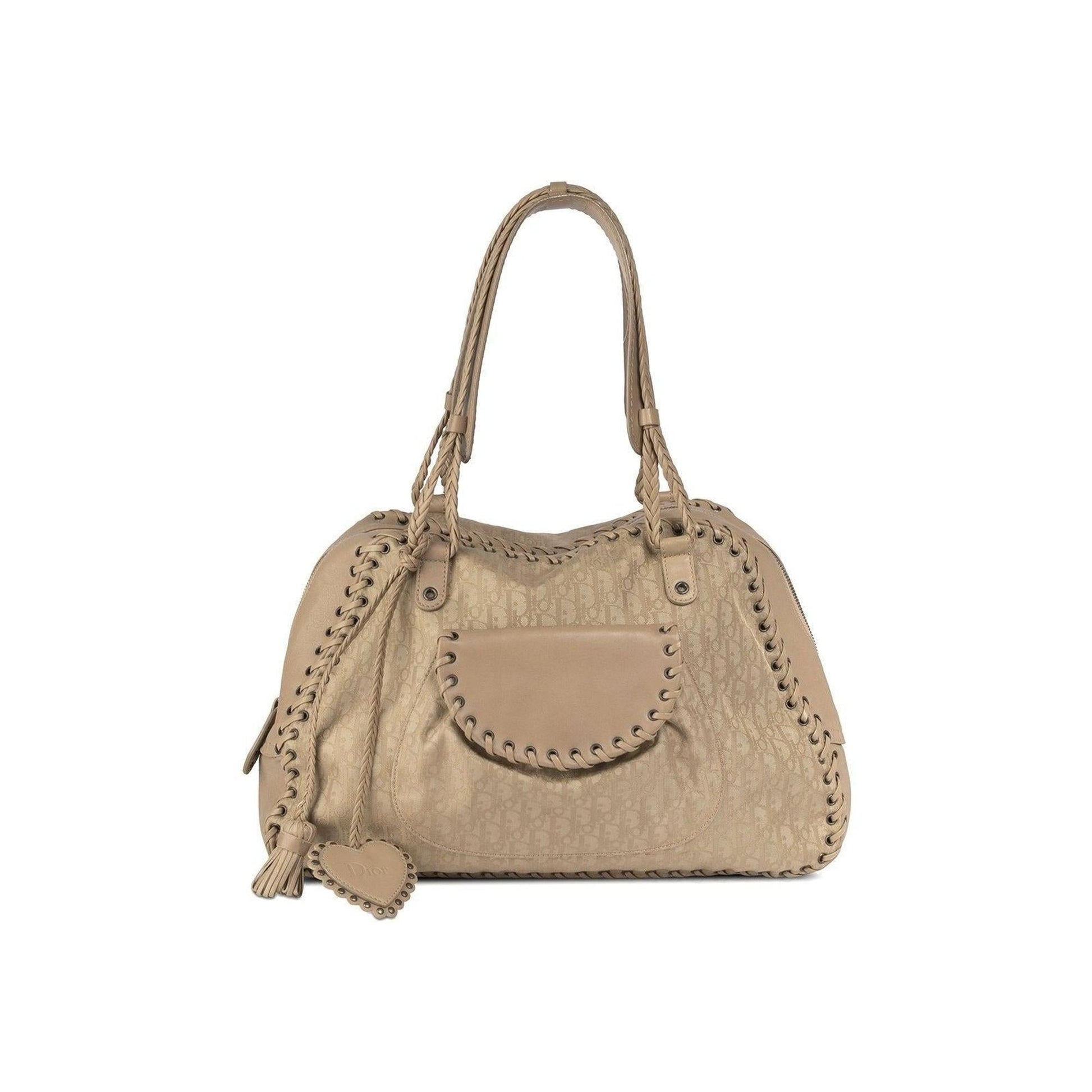 Dior Christian Ethnic Braided Tote Handbag Tote Bag