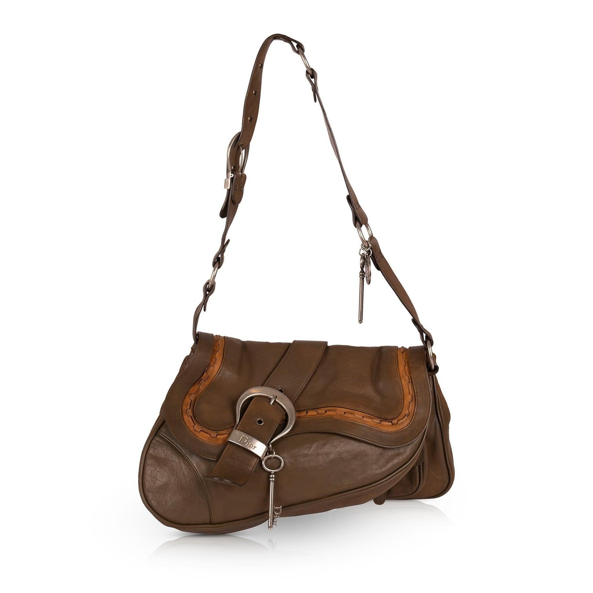 Dior Christian Gaucho Saddle Bag Travel Bag