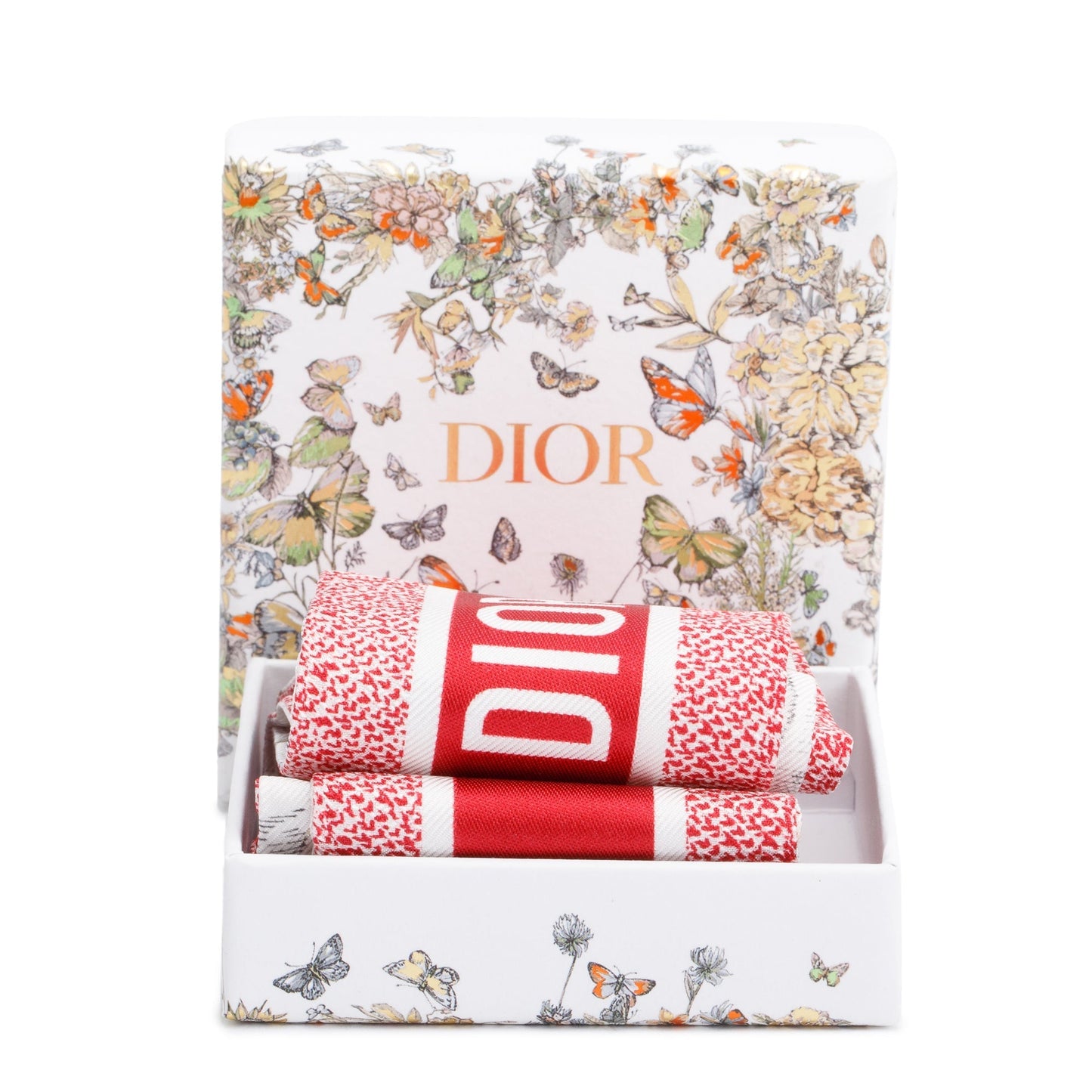 Dior Christian Ivory And Multicolor Cabinet De Curiosites Red Travel Bag