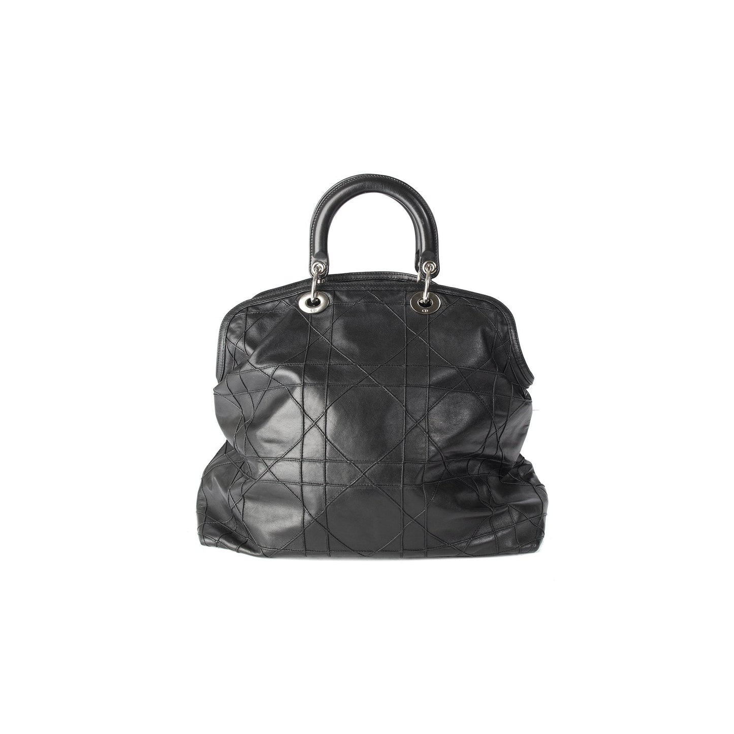 Dior Christian Cannage Granville Tote Handbag Large Tote Bag
