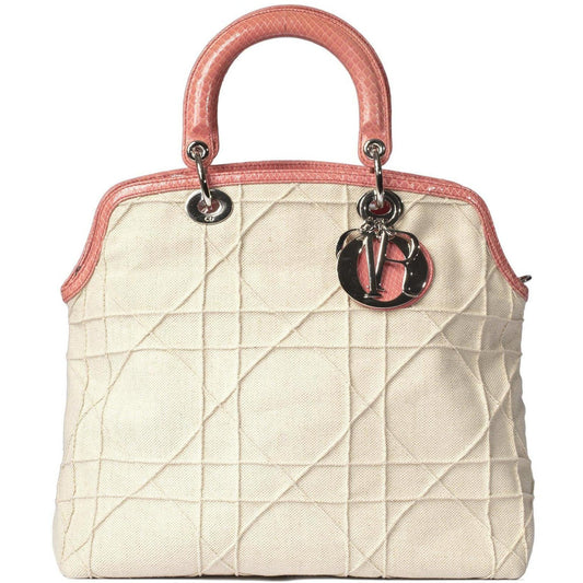 Dior Christian Limited Edition And Python Granville Bag Canvas Travel Bag
