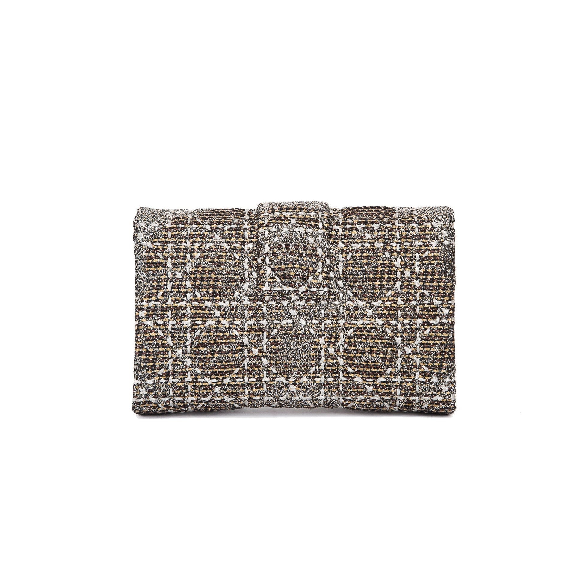 Dior Christian Limited Edition Tweed Miss Clutch Handbag Clutch Bag