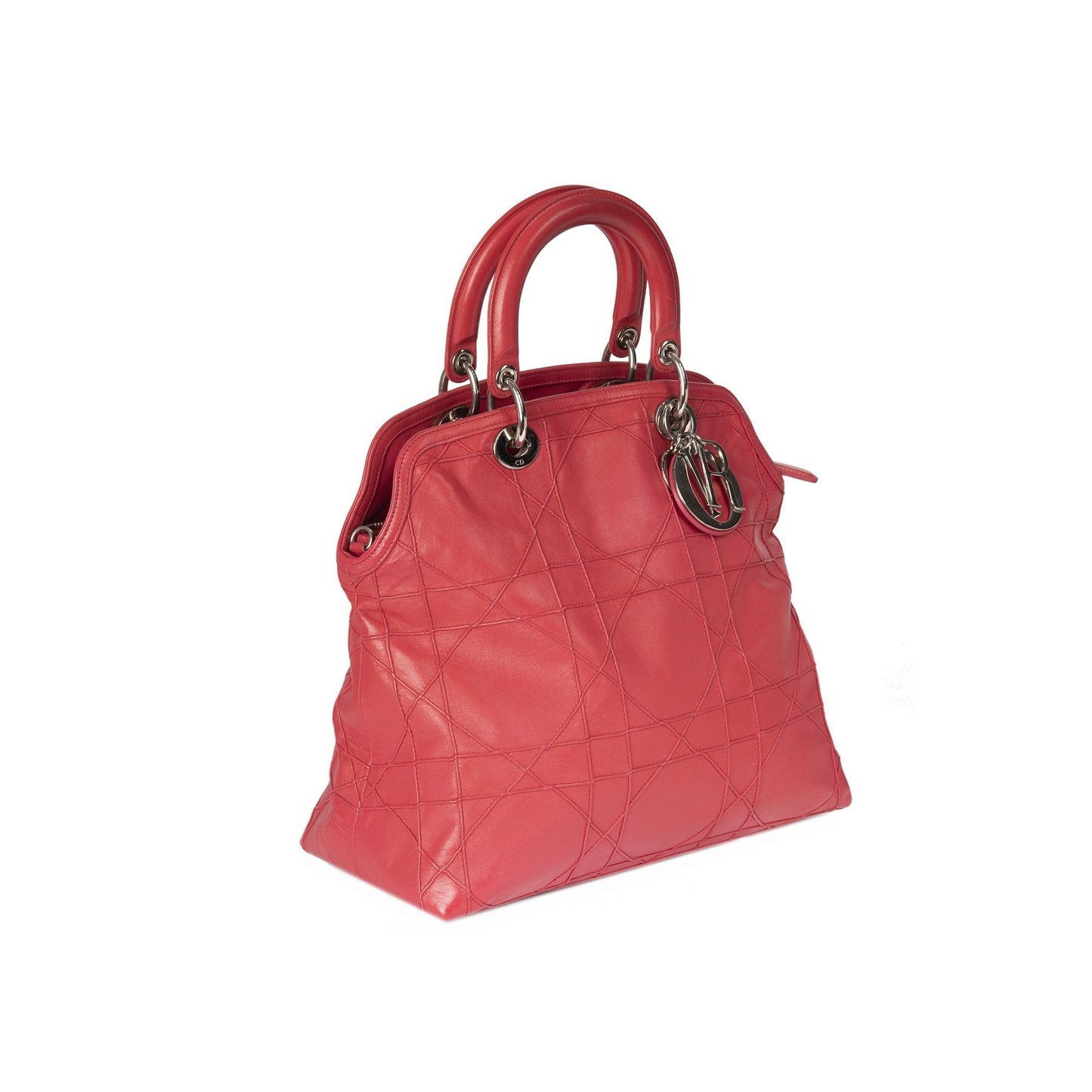 Dior Christian Cannage Granville Tote Handbag Medium Tote Bag