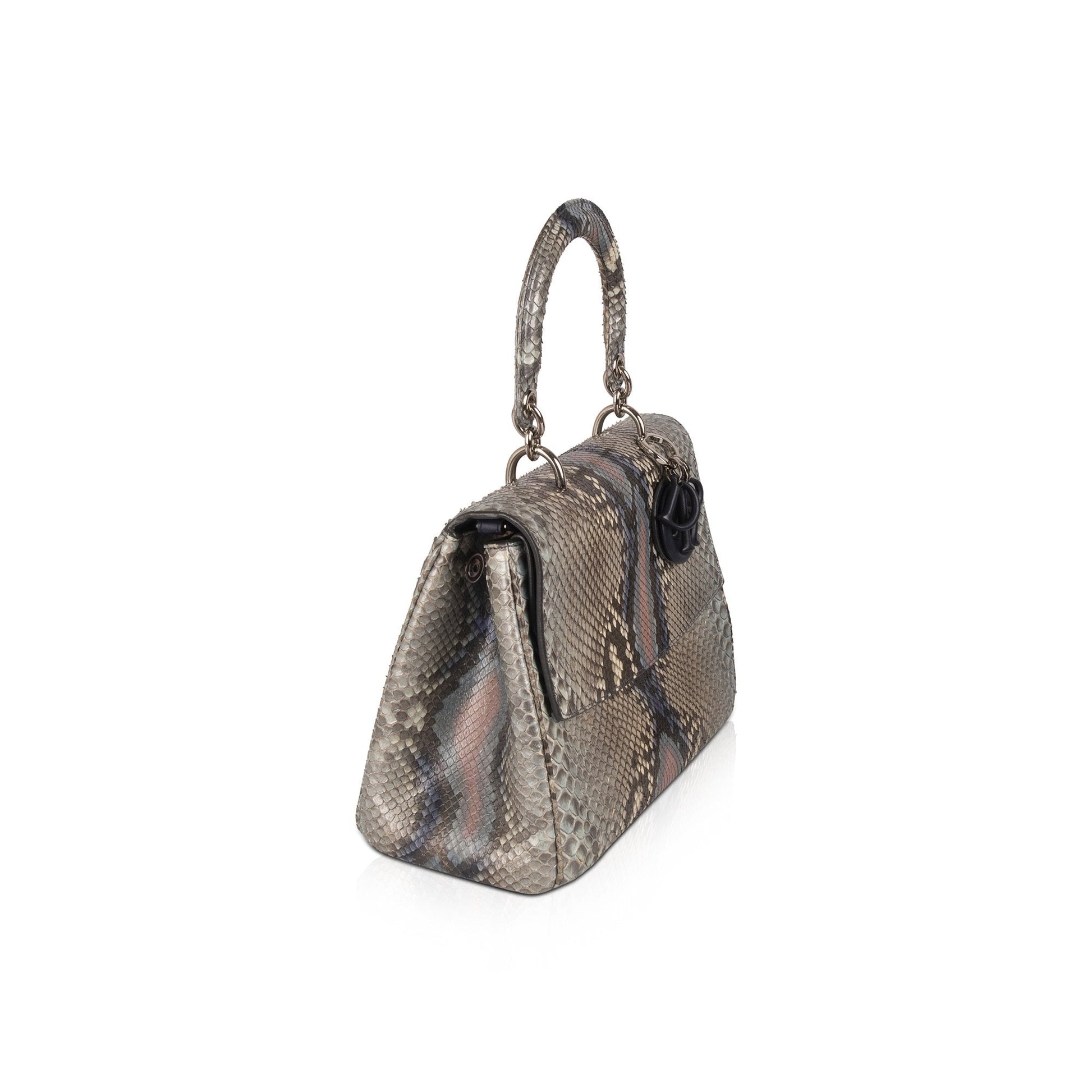 Dior Christian Python Be Bag Medium Travel Bag