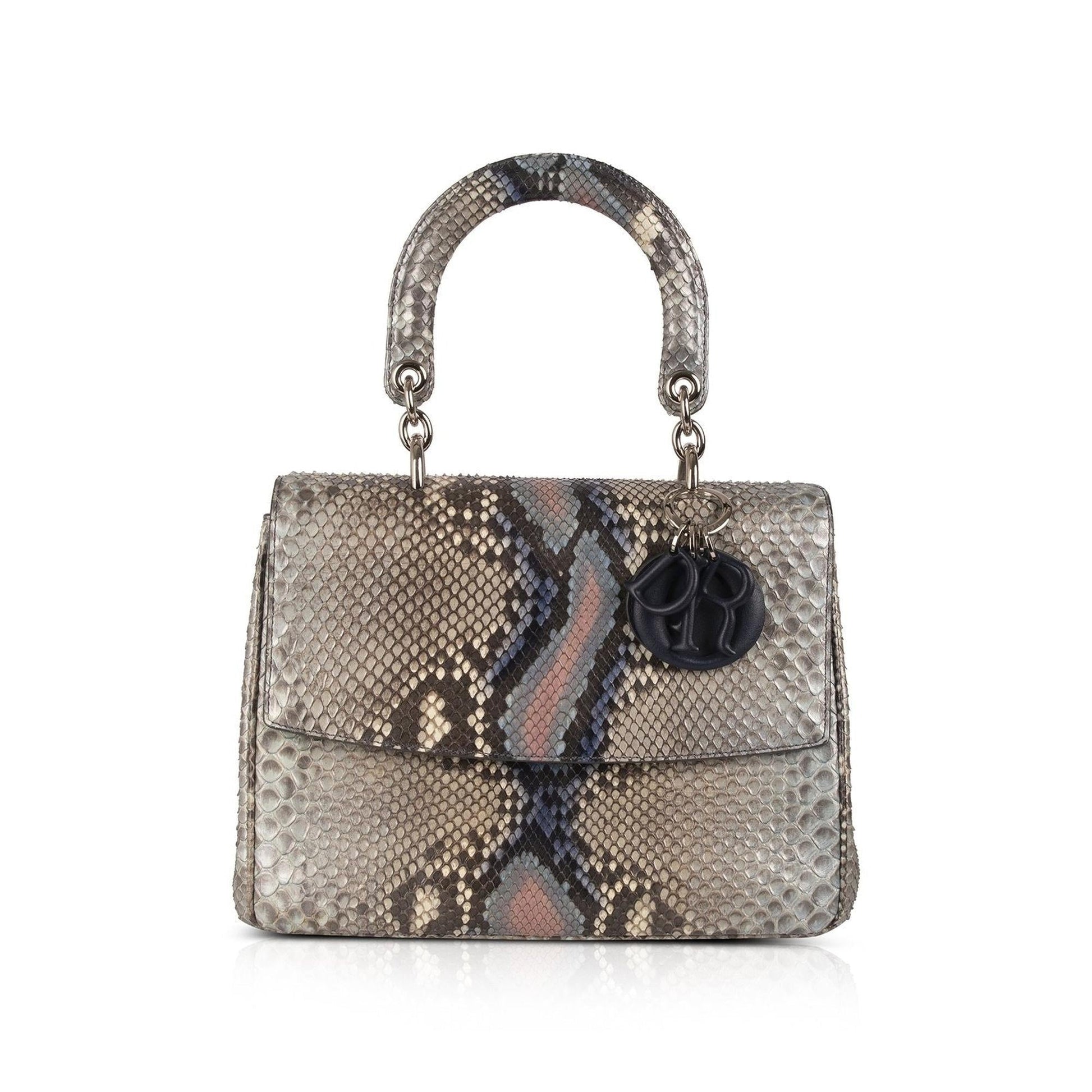Dior Christian Python Be Bag Medium Travel Bag
