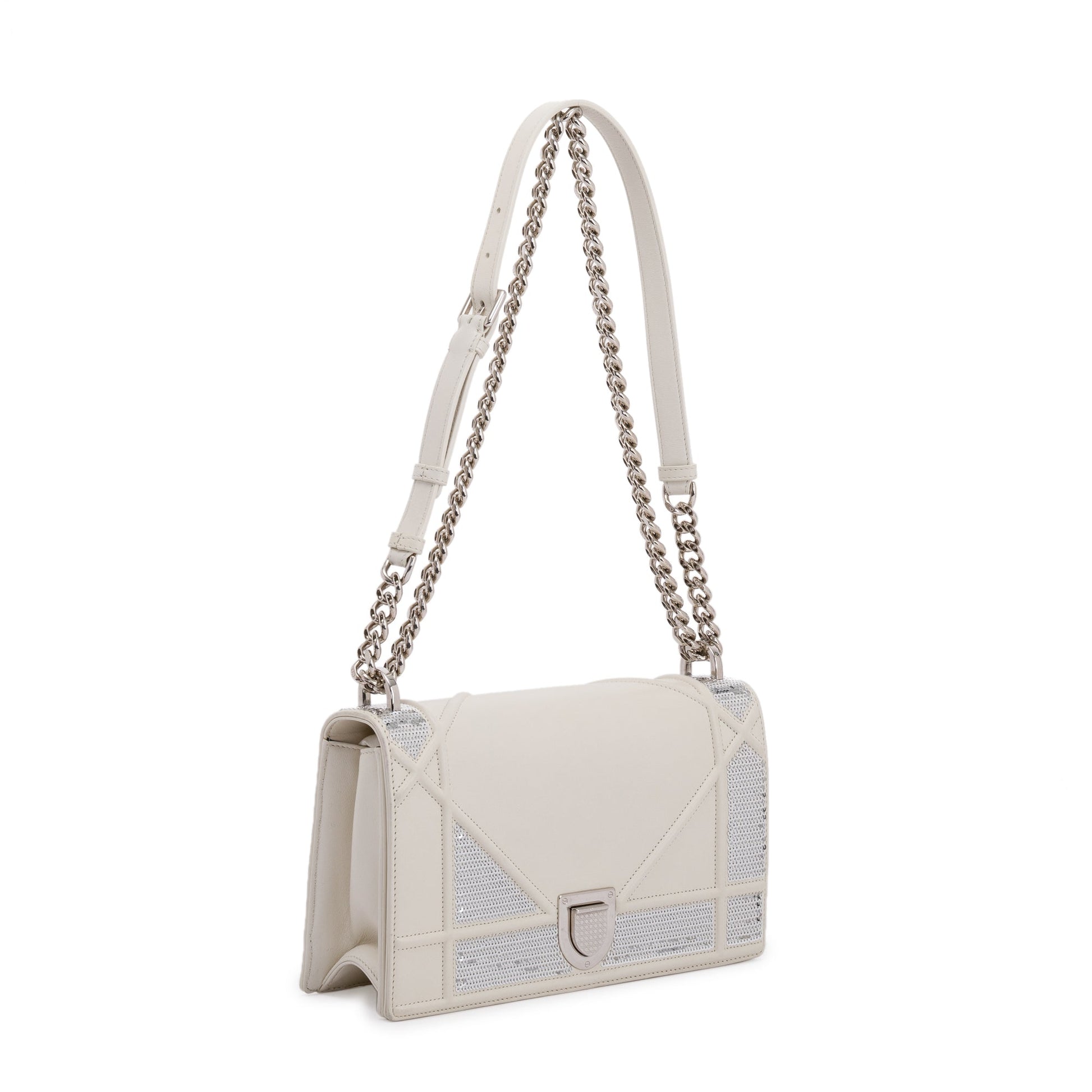 Dior Christian Sequin ama Shoulder Bag Medium