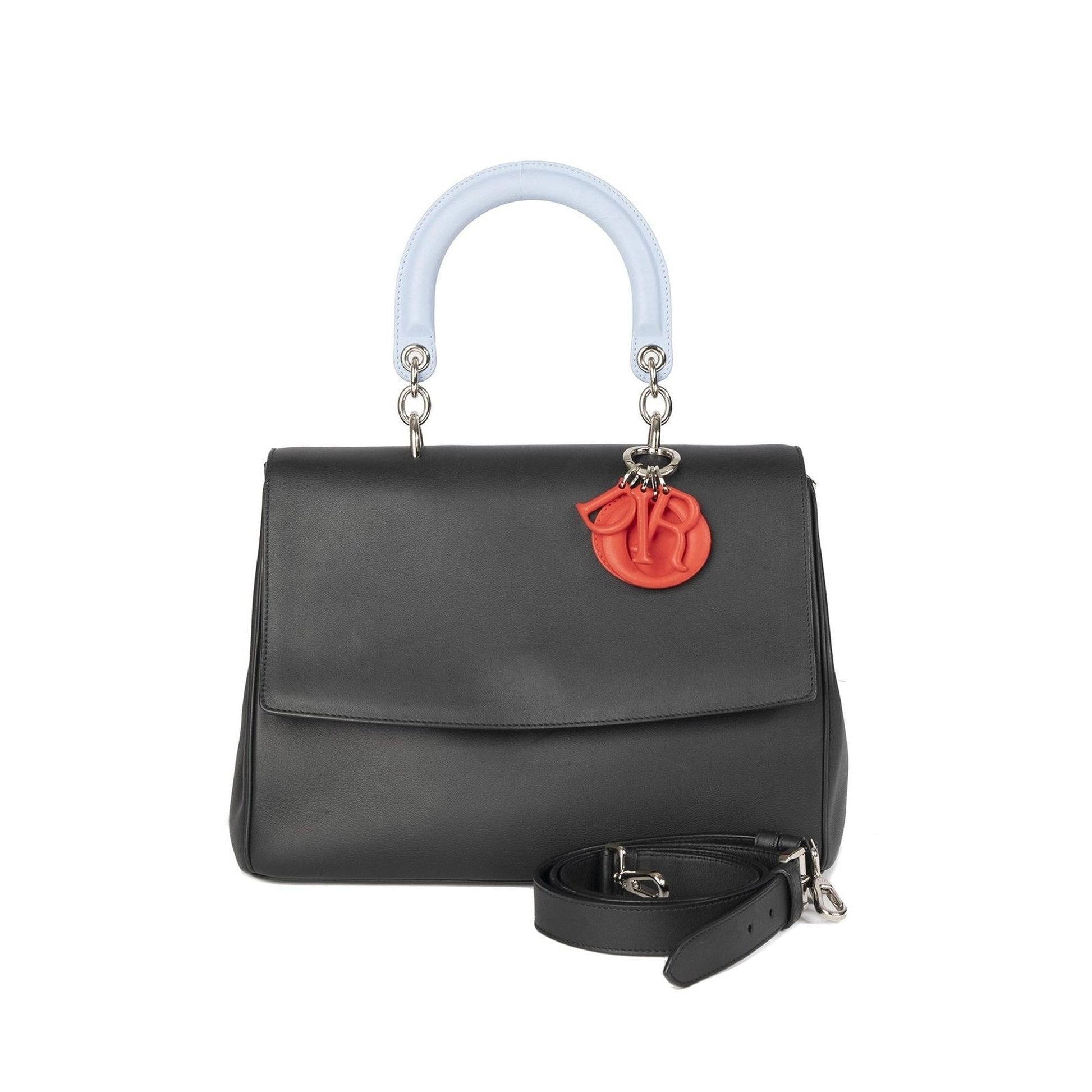 Dior Christian Tri Colour Be Bag Medium Flap Travel Bag