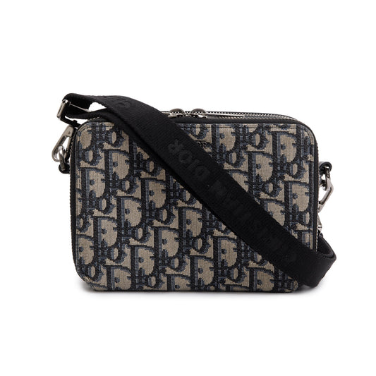 Dior Christian Men Oblique Crossbody Pouch Handbag Crossbody Bag