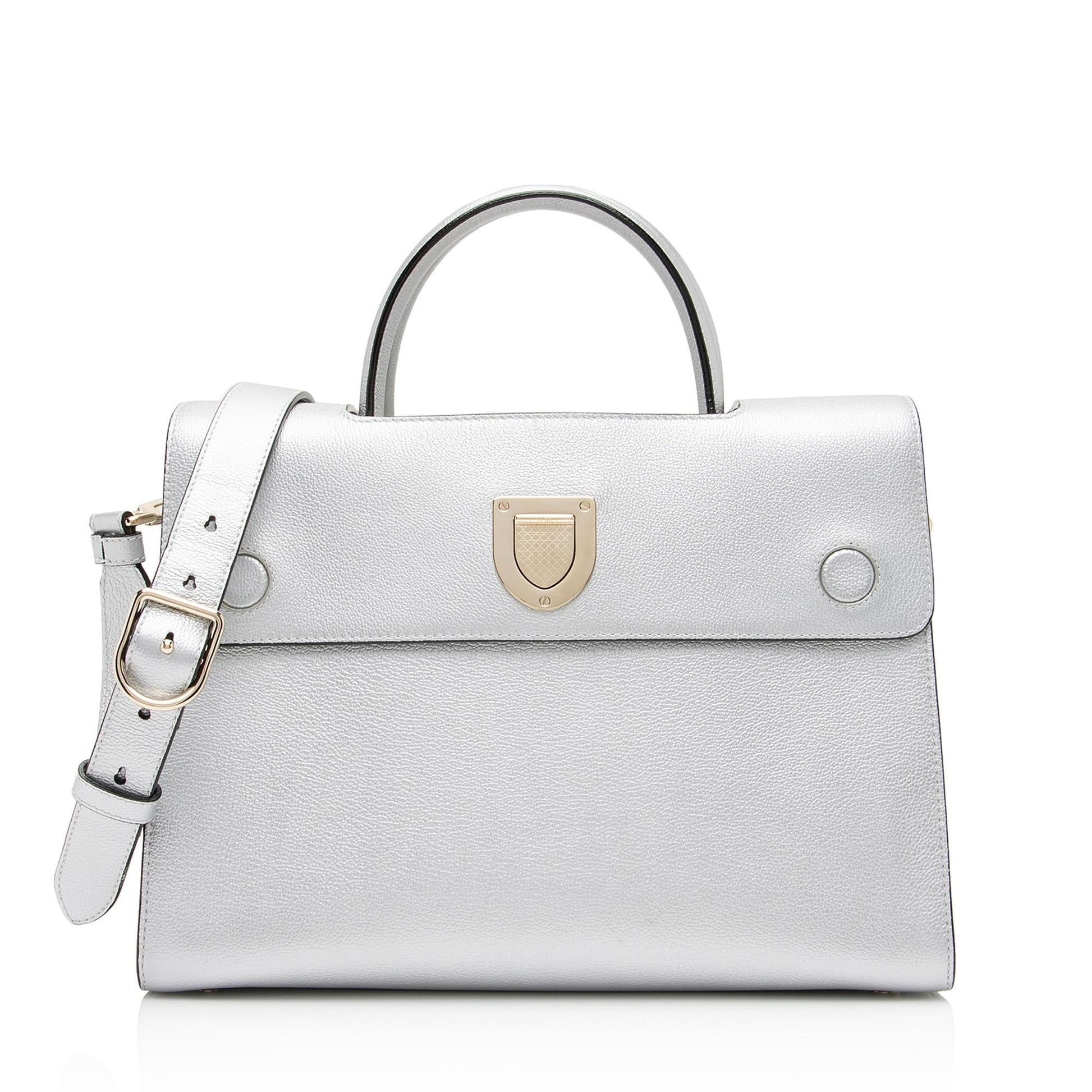 Dior Metallic Calfskin ever Tote Shf Medium Tote Bag