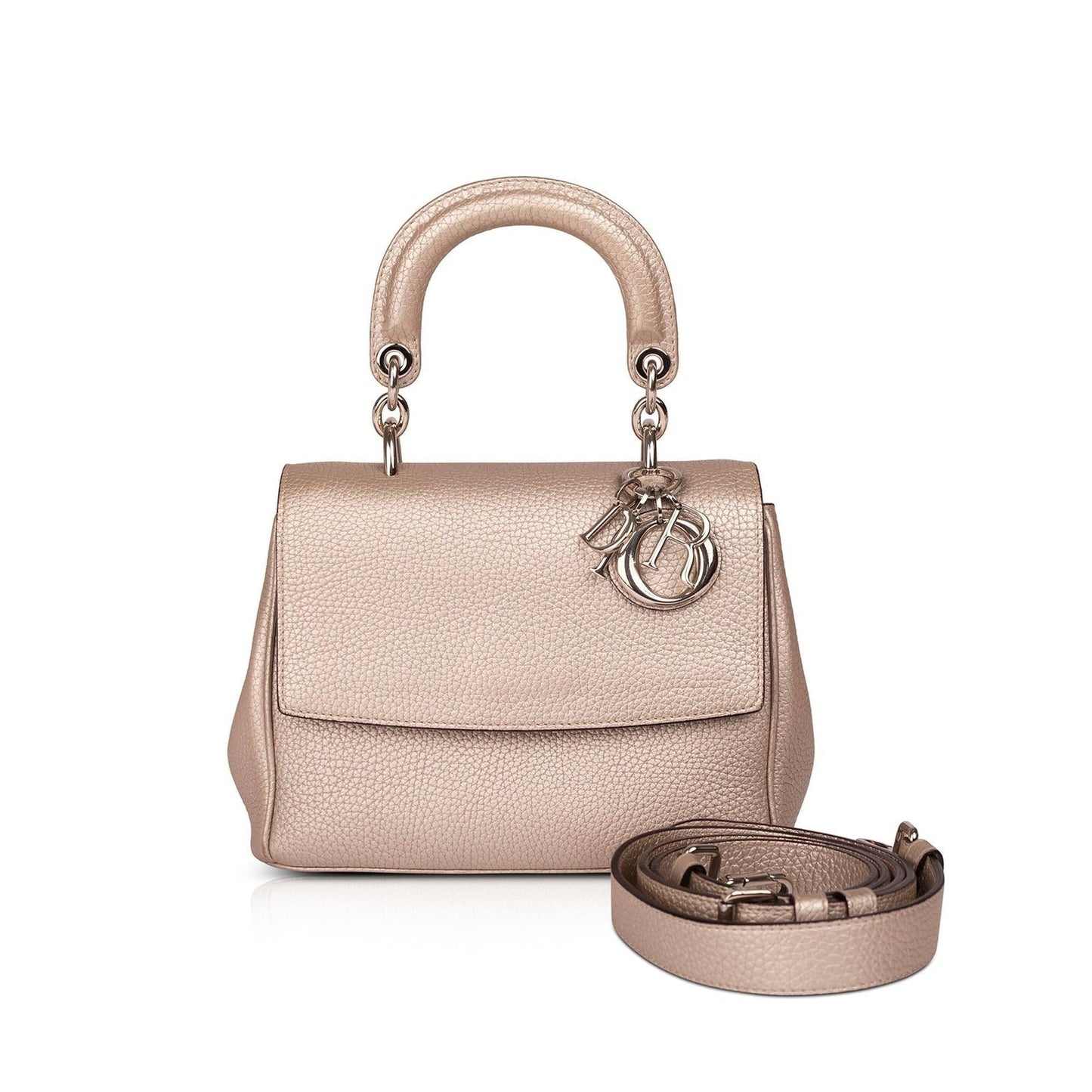Dior Christian Metallic Be Bag Mini Flap Travel Bag