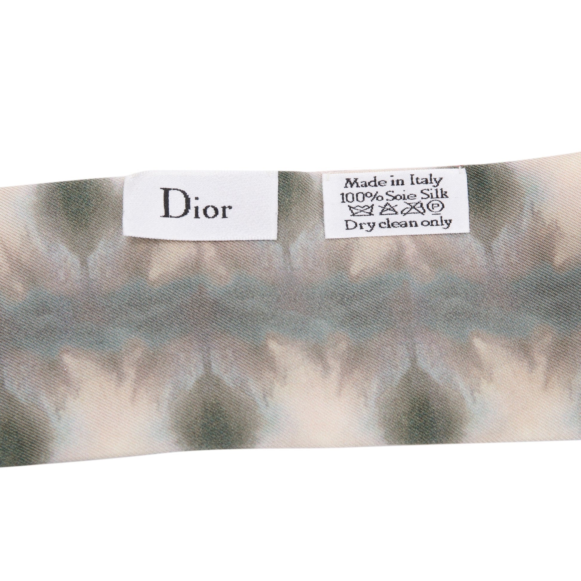 Dior Christian Multicolour Kalei scopic Silk Twilly Handbag Travel Bag