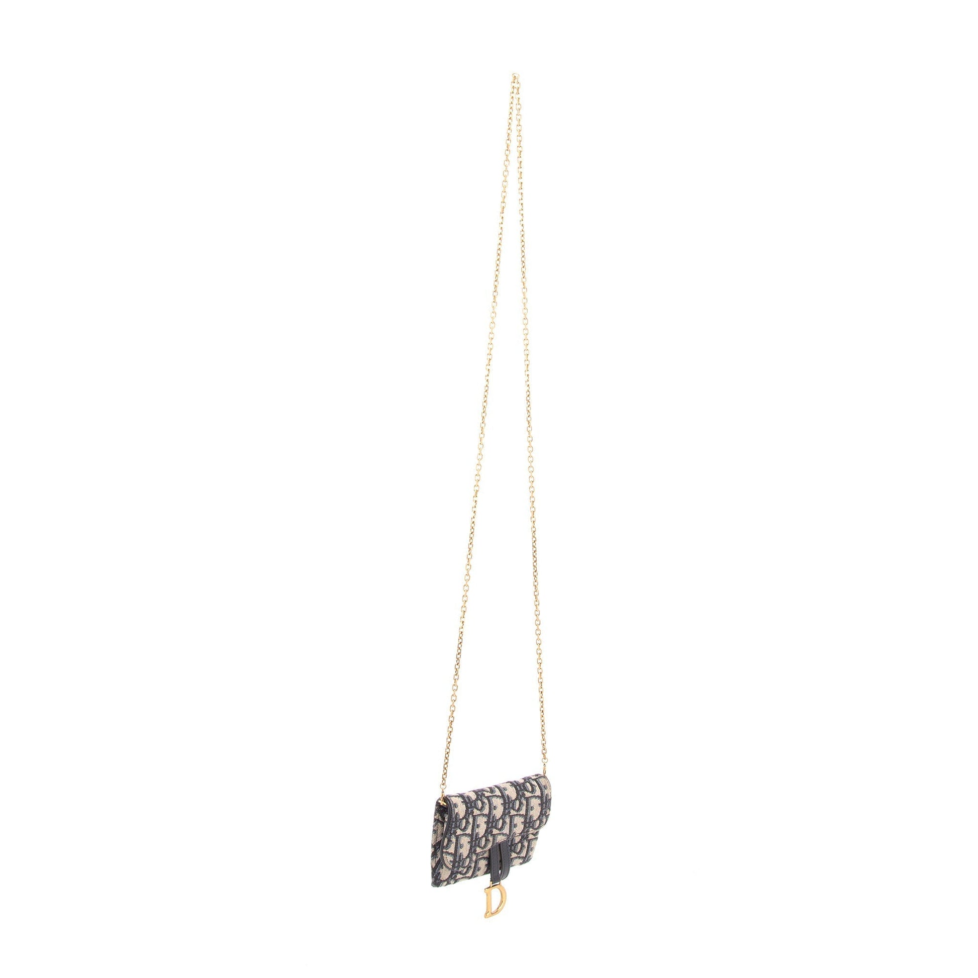 Dior Christian Nano Saddle Pouch Handbag Chain Travel Bag