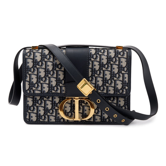 Dior Christian Navy Oblique Montaigne Bag Travel Bag