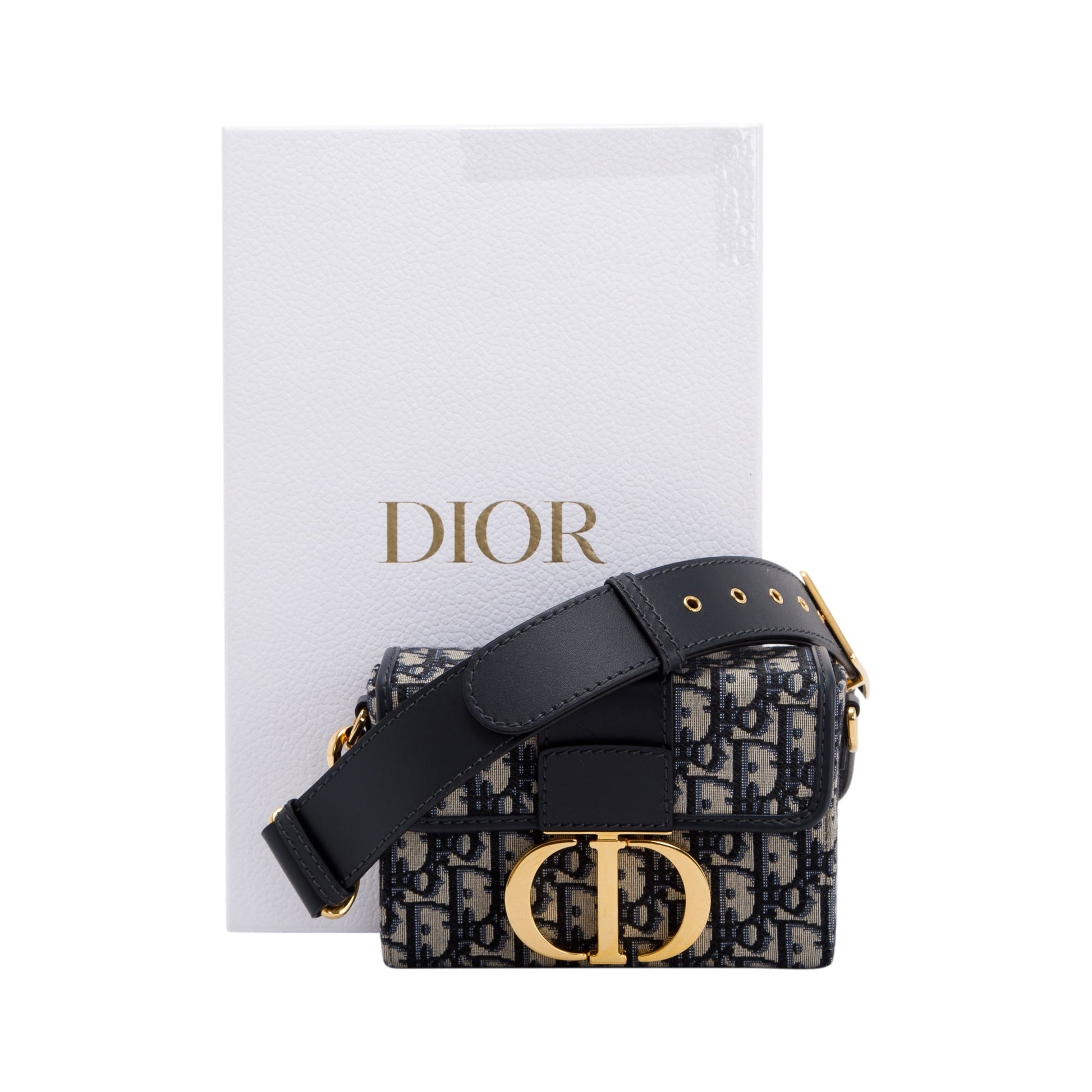 Dior Christian Oblique Montaigne Box Bag Travel Bag