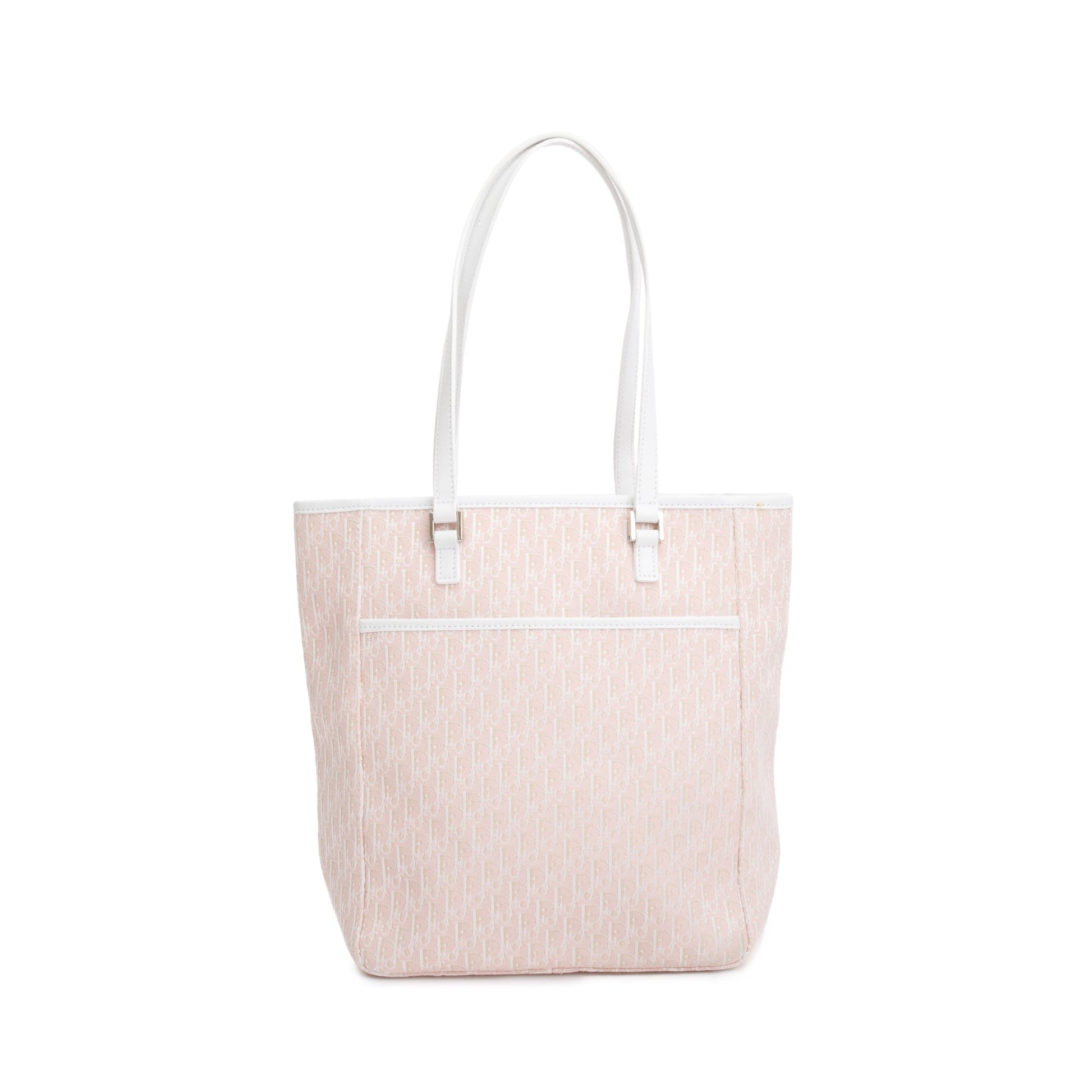 Dior Christian issimo Tote Handbag Canvas Pink Tote Bag