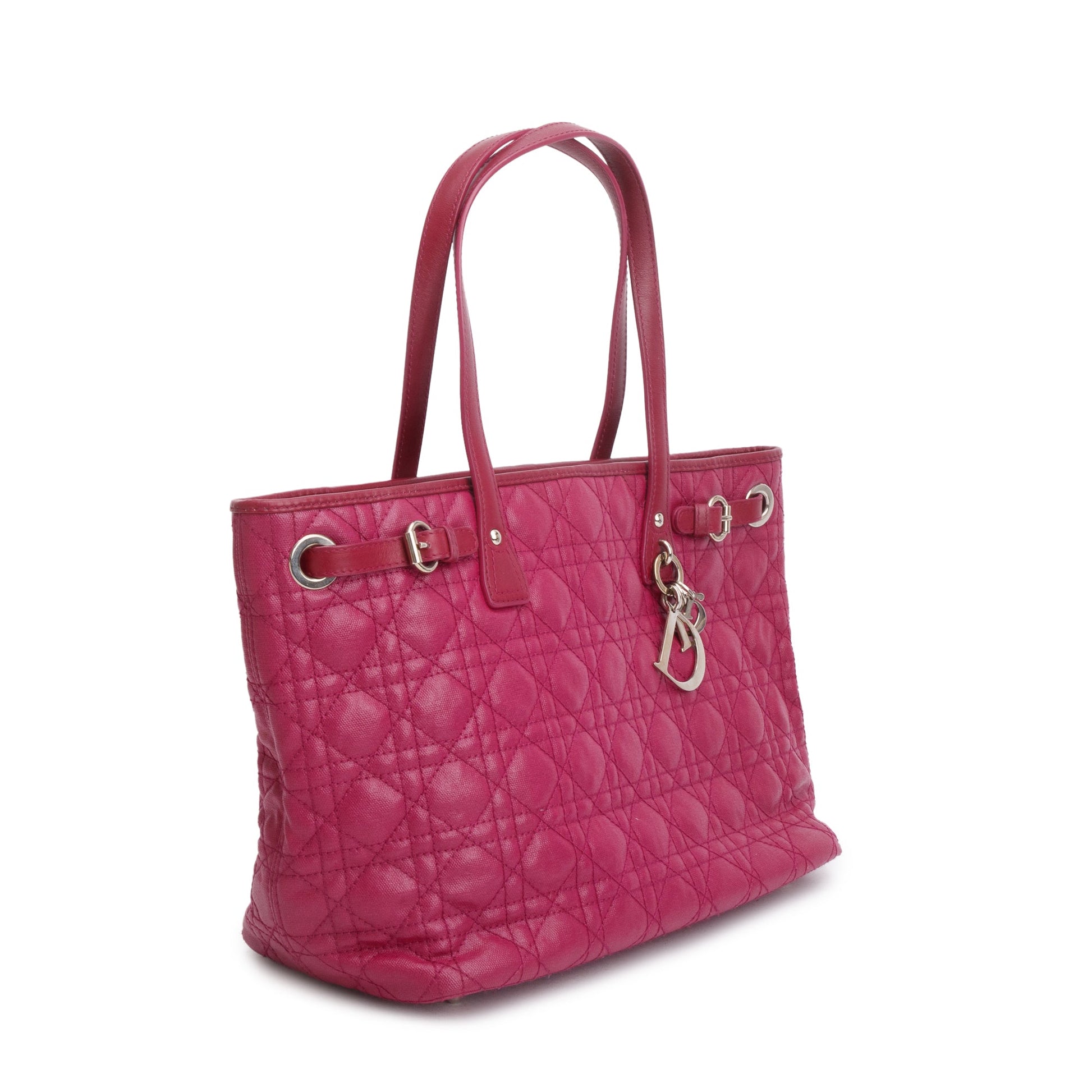Dior Christian Purple Cannage Panarea Shopping Tote Handbag Tote Bag